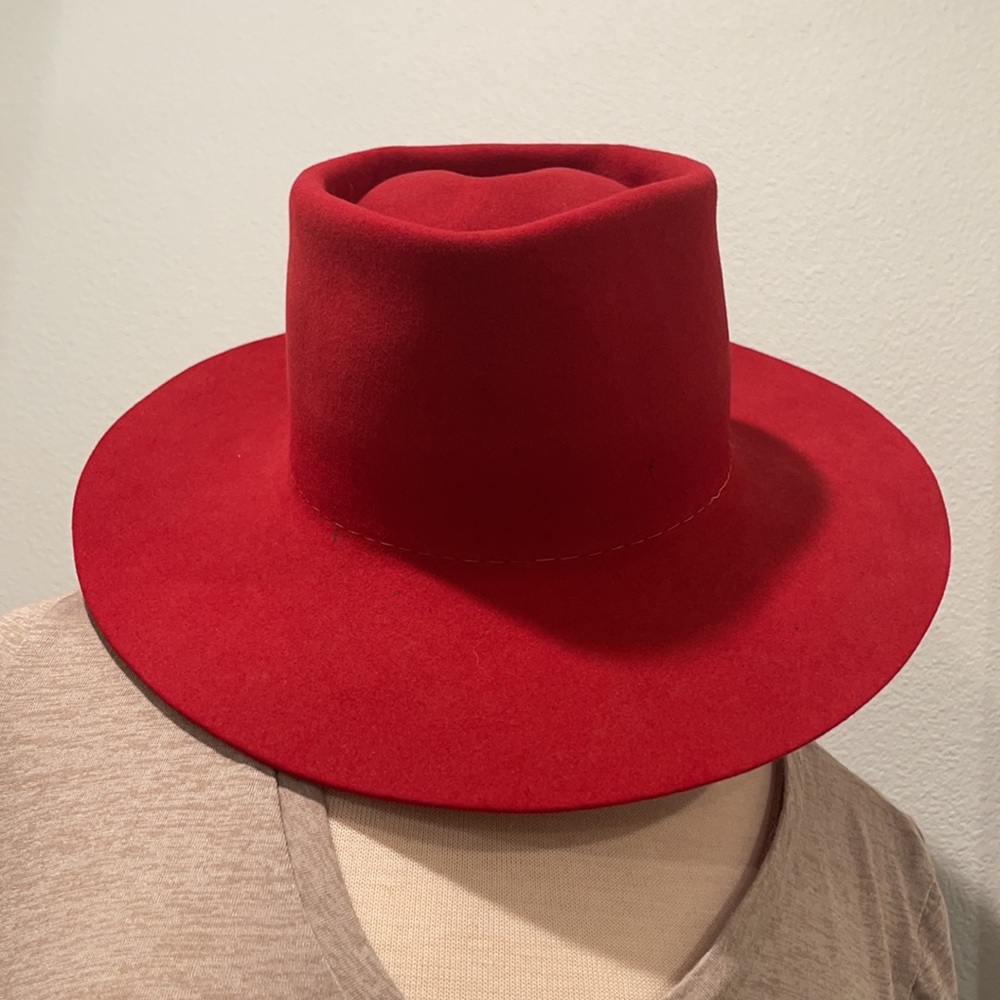 Vintage Red Felt Hat